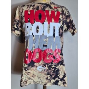 Nike Georgia Bulldogs How Bout Them Dogs Mens Short Sleeve T-Shirt Small Tie-Dye